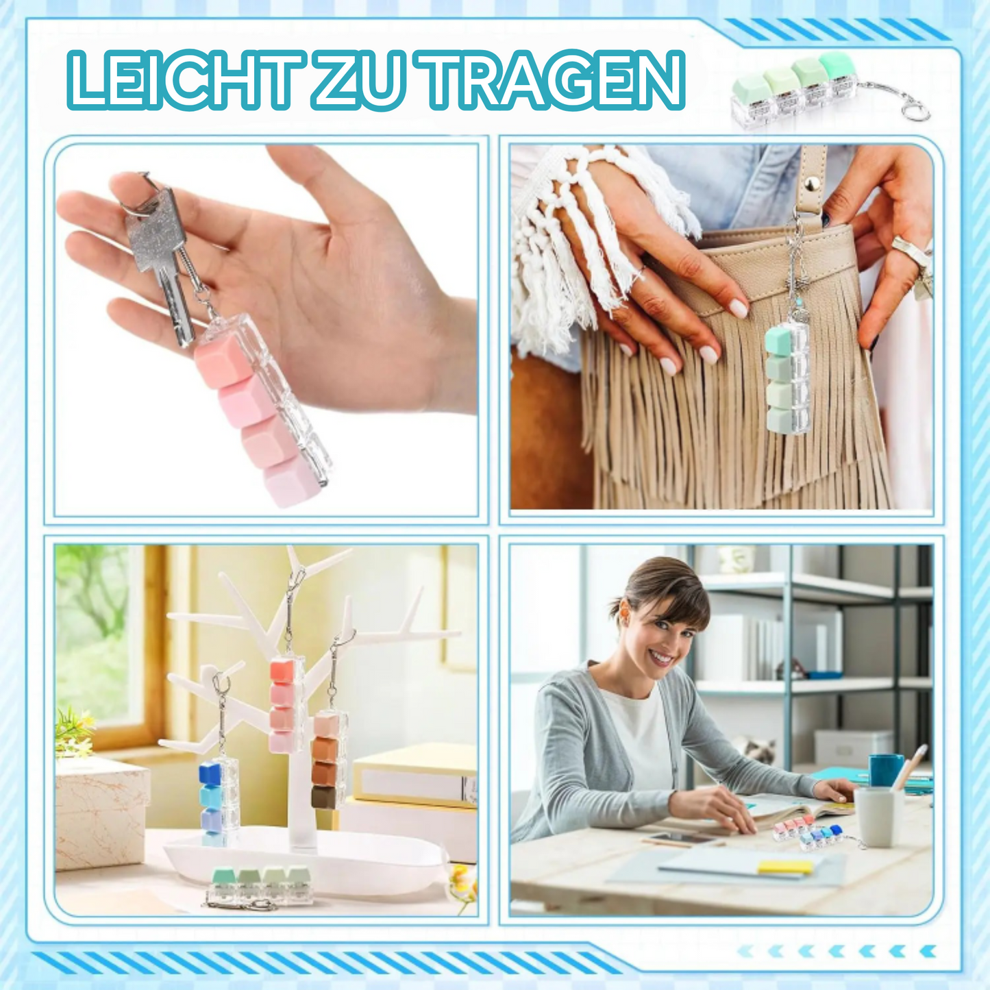 KeyPop - Pop-It Schlüsselanhänger gegen Nervosität & Anspannung