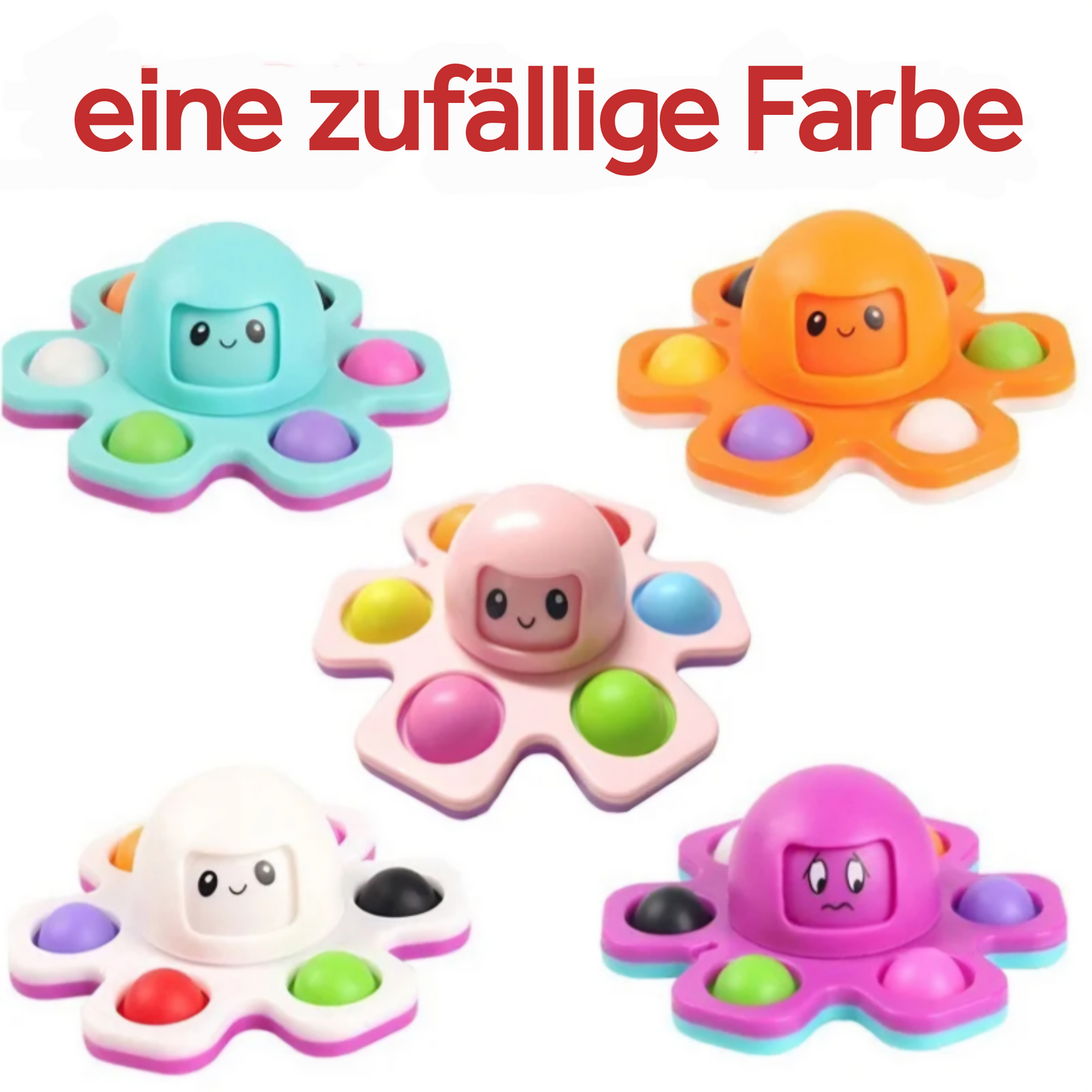 Oktopush - Weiches sensorisches Spielzeug zur Beruhigung & Stresslösung