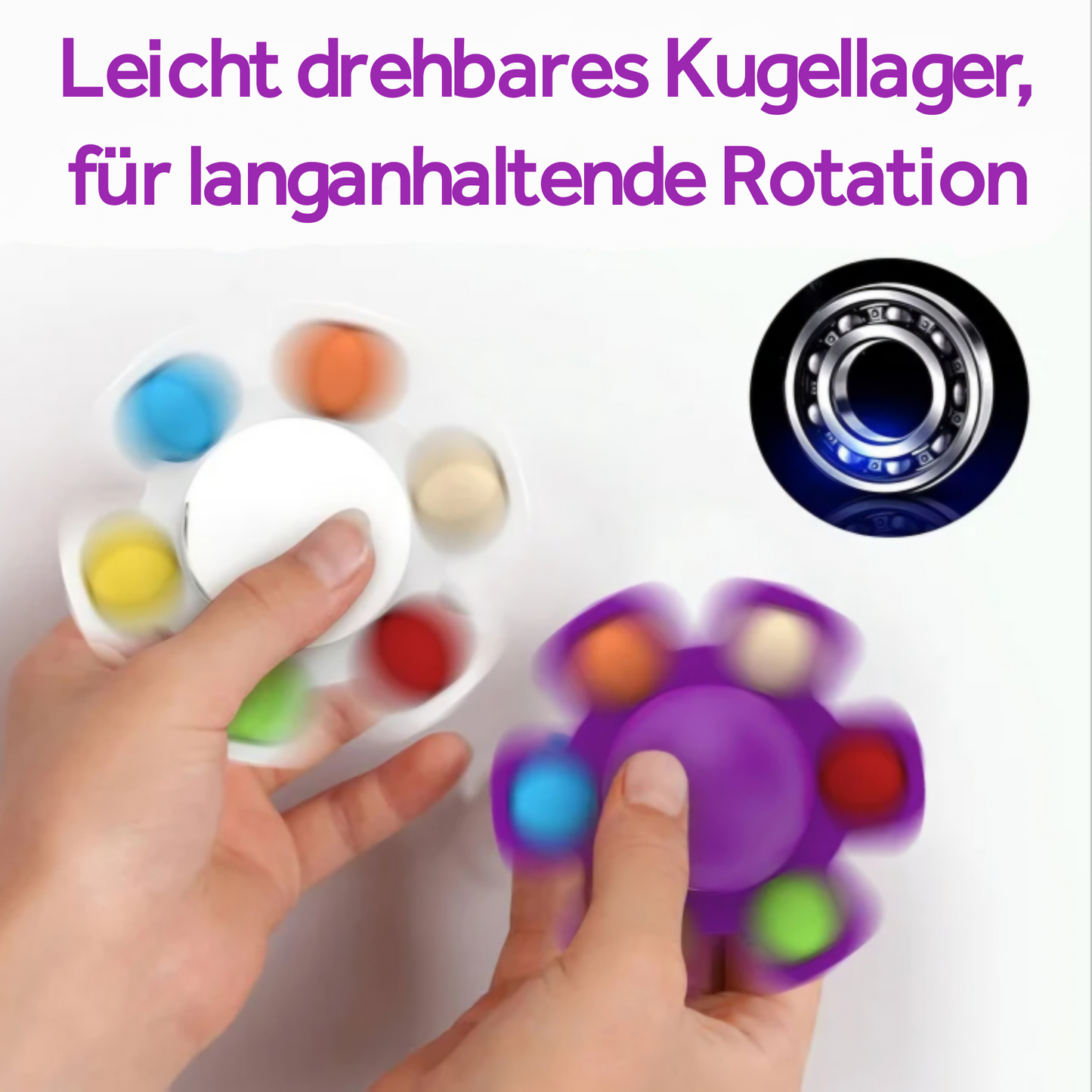 Oktopush - Weiches sensorisches Spielzeug zur Beruhigung & Stresslösung