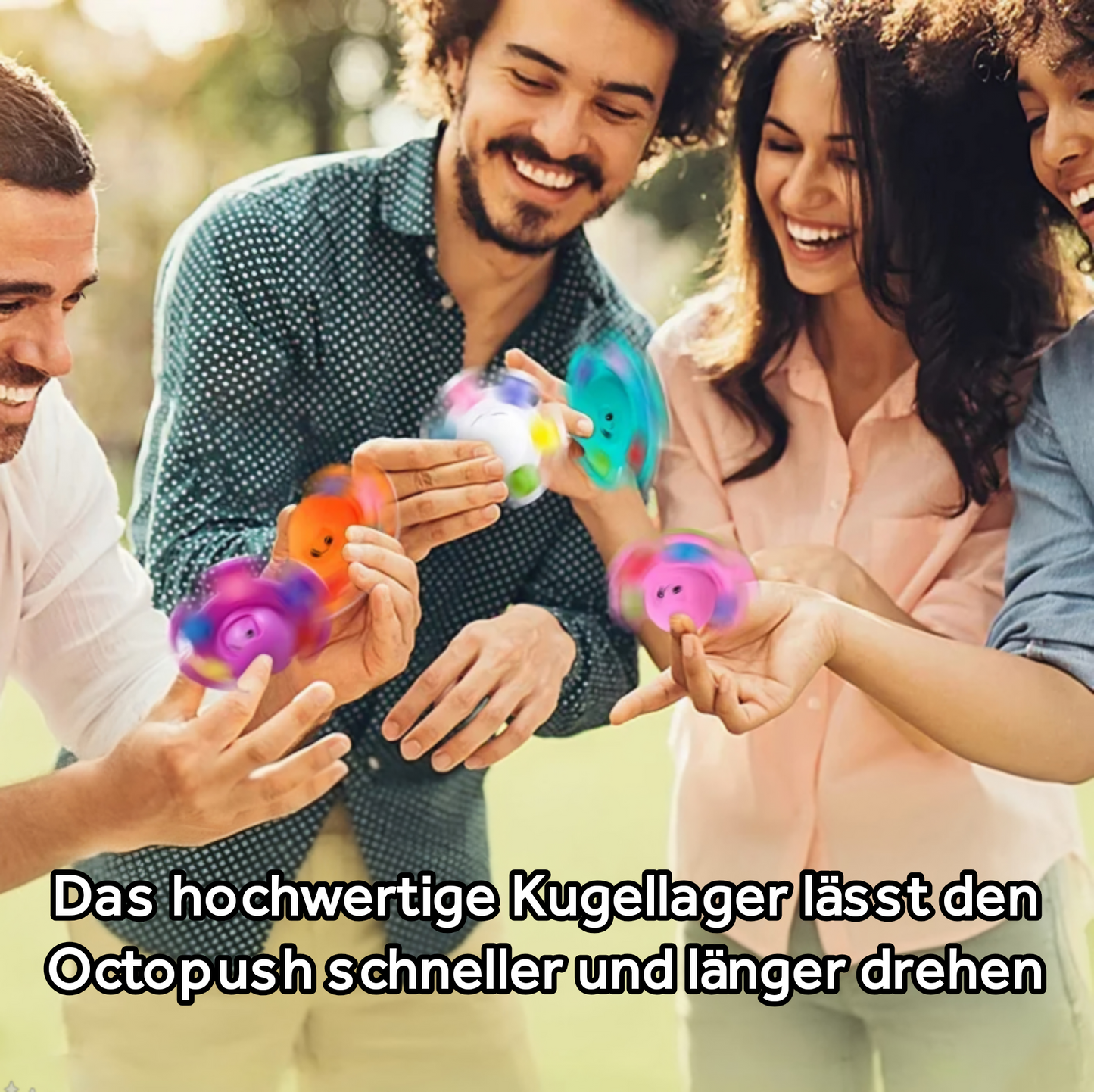 Oktopush - Weiches sensorisches Spielzeug zur Beruhigung & Stresslösung