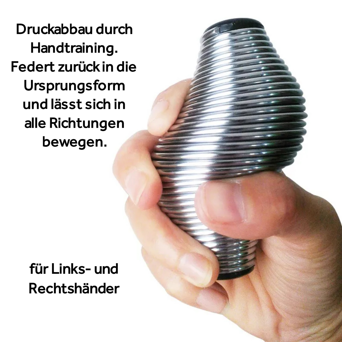 Grip Ball - Metallischer Handtrainer für Griffkraft & Stressabbau