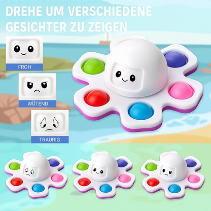 Oktopush - Weiches sensorisches Spielzeug zur Beruhigung & Stresslösung