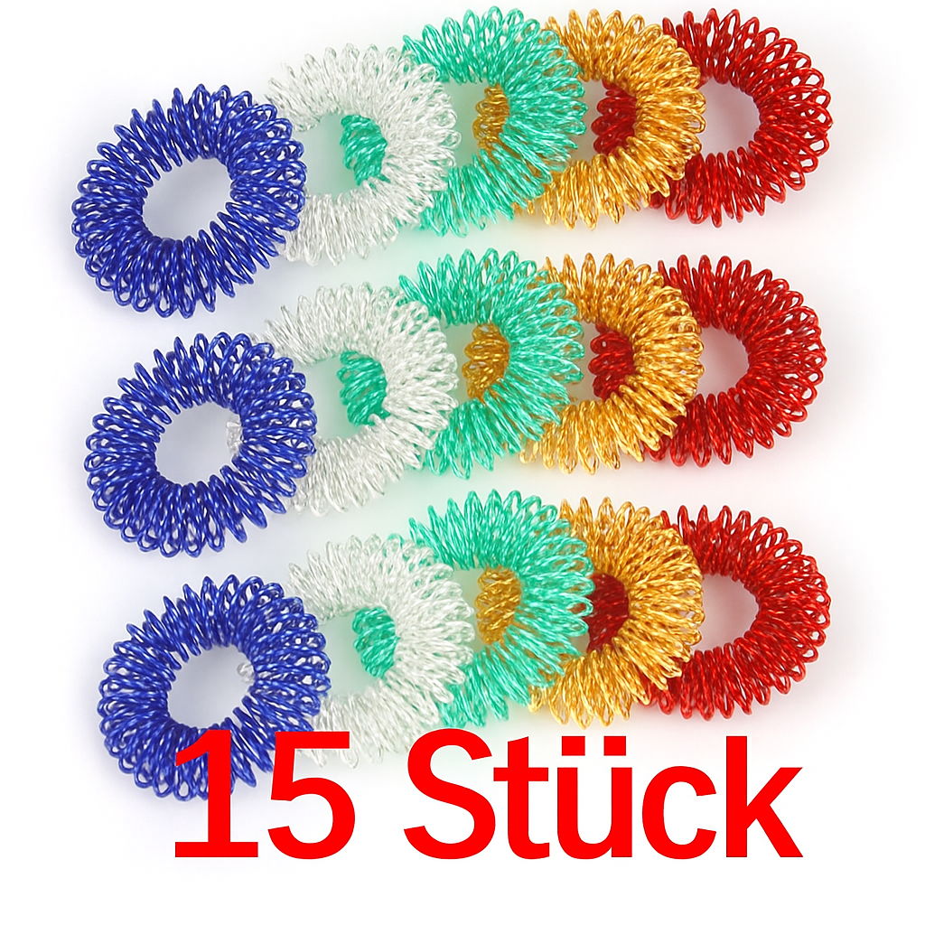 Akupressur Ringe - Entspannende Massage-Fingerringe für guten Energiefluss