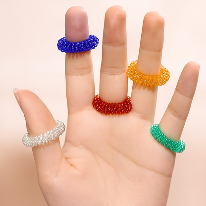 Akupressur Ringe - Entspannende Massage-Fingerringe für guten Energiefluss