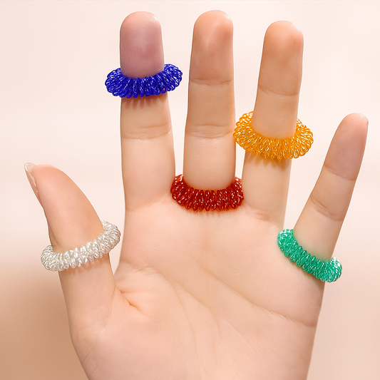 Akupressur Ringe - Entspannende Massage-Fingerringe für guten Energiefluss